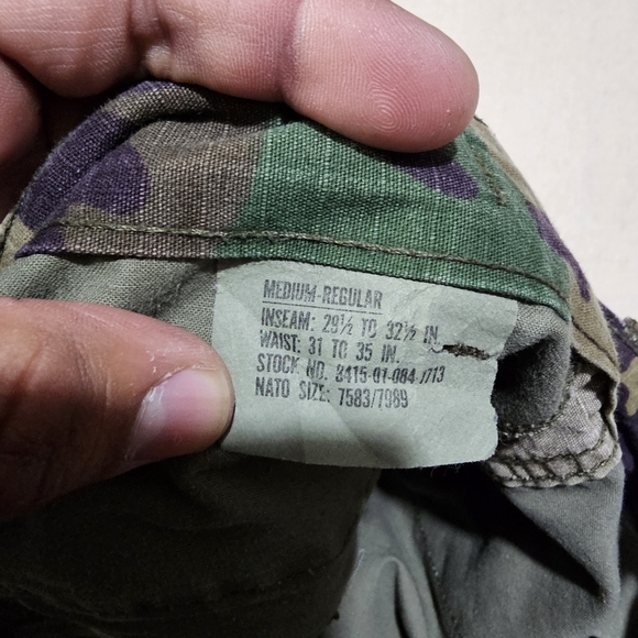 Rothco Army Combat Pants Mens W31-35 × L29.5-32.5 Woodland Camo 8415-01-084-1713 - Picture 5 of 7